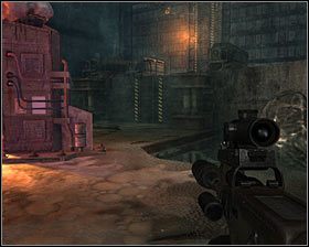 Podejdź do drzwi znajdujących się na prawo od Twojego sojusznika i wciśnij przycisk na ścianie #1 żeby je otworzyć - Biomass | Opis przejścia Metro 2033 - Rozdział 6 - Metro 2033 - poradnik do gry