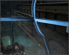 Zaczekaj aż ikonka zmieni swój kolor na zielony i wciśnij odpowiedni klawisz myszy by obniżyć ramię dźwigu - Biomass | Opis przejścia Metro 2033 - Rozdział 6 - Metro 2033 - poradnik do gry