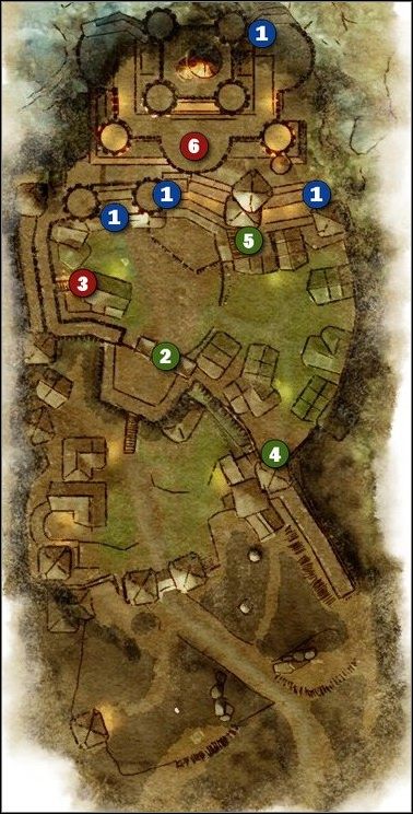 1 - M1 Twierdza Czuwania (podczas obrony) | Mapy Dragon Age Początek Przebudzenie - Dragon Age: Początek - Przebudzenie - poradnik do gry