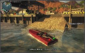 Wsiądź do motorówki [1] i popłyń nią do pobliskiego portu [2] - Chcę się wyrwać | Opis przejścia Just Cause 2 - Żniwiarze III - Just Cause 2 - poradnik do gry