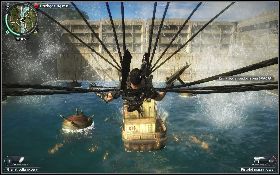 Po pewnym czasie dopłyniecie do drugiej śluzy - Rzeka wezbrała czerwienią | Opis przejścia Just Cause 2 - Karaluchy III - Just Cause 2 - poradnik do gry