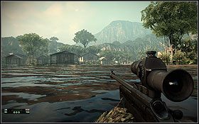 Od strony punktu E znajduje się niezłe miejsce dla zwiadowcy, oferujące całkiem ciekawy widok na wioskę (punkt D) - Laguna Presa | Mapy | Battlefield Bad Company 2 - Battlefield: Bad Company 2 - poradnik do gry