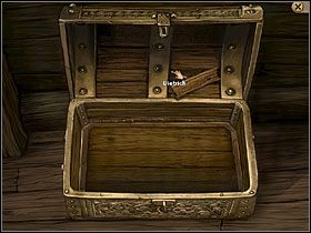 Simon znajduje się w zamkniętej na klucz kajucie kapitana na zacumowanym przy plaży statku - Wyspa (1) | Opis przejścia Simon the Sorcerer 5 - Simon the Sorcerer 5: Kto nawiąże kontakt? - poradnik do gry