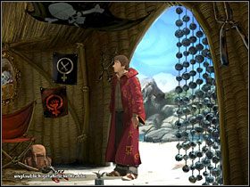 Wewnątrz okaże się, że to lokum Czerwonego Kapturka - Wyspa (1) | Opis przejścia Simon the Sorcerer 5 - Simon the Sorcerer 5: Kto nawiąże kontakt? - poradnik do gry