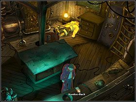 Po małym zamieszaniu, którego niefortunną ofiarą stał się wynalazca, rozejrzyj się po laboratorium - Wyspa (2) | Opis przejścia Simon the Sorcerer 5 - Simon the Sorcerer 5: Kto nawiąże kontakt? - poradnik do gry