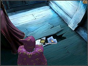 Przyjrzyj się wygiętej desce w podłodze, na prawo od łóżka - Kosmos (1) | Opis przejścia Simon the Sorcerer 5 - Simon the Sorcerer 5: Kto nawiąże kontakt? - poradnik do gry