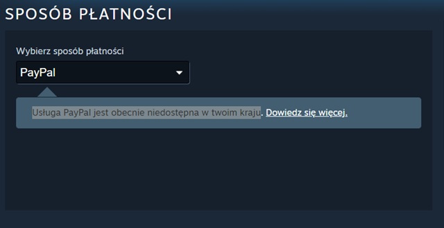 Źródło: Steam. - Polski gracz zapytał PayPala o brak płatności w złotówkach na Steam. Chwilę później zablokowano mu konto - wiadomość - 2025-08-13