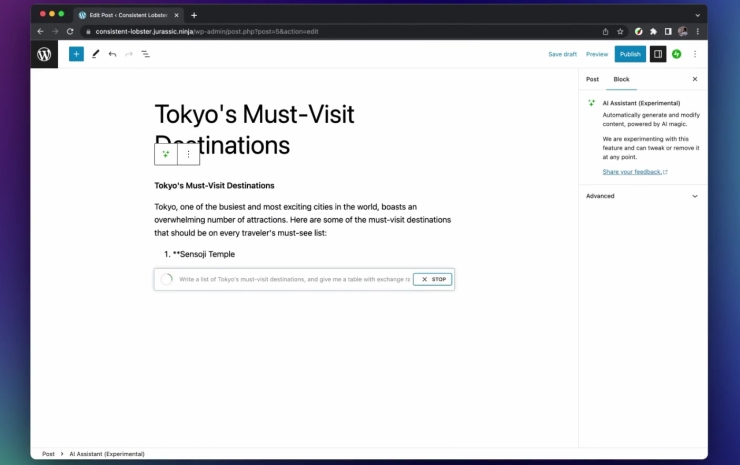 WordPress prezentuje AI dla leniwych, poprowadzi bloga za nas - ilustracja #1