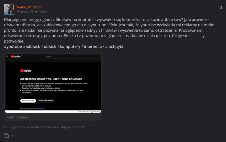 YouTube walczy z adblockami w Polsce, drastyczne ograniczenia weszły w życie - ilustracja #1