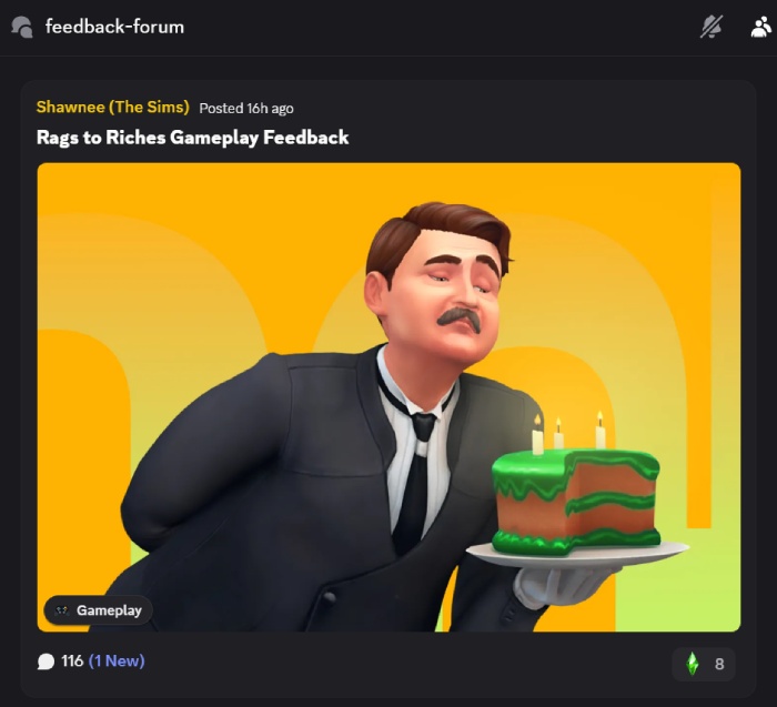 Źródło: The Sims, Discord.