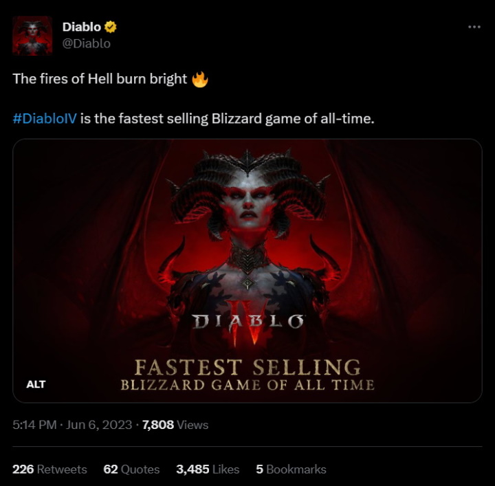 Diablo 4 już zostało największym hitem w 32-letniej historii Blizzarda - ilustracja #1