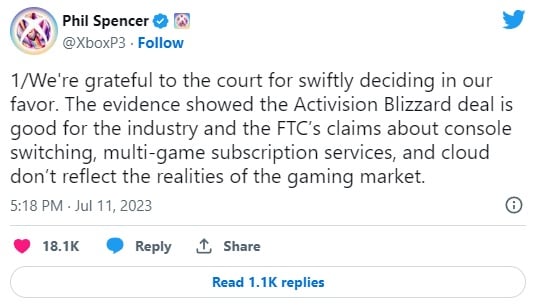 Microsoft wygrał sprawę w USA, przejęcie Activision Blizzard niemal pewne - ilustracja #2