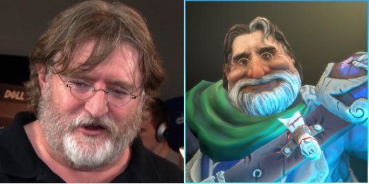 Podobieństwo modelu do modela jest uderzające. - Gabe Newell jako NPC w Dota 2? - wiadomość - 2015-01-06