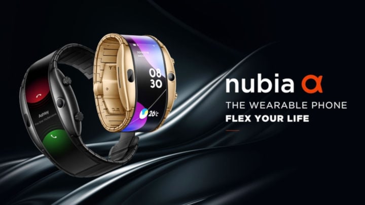 Nubia Alpha reklamowana jest przez producenta jako telefon zakładany na rękę. - Ciekawostki z MWC 2019 – smartfon na nadgarstek i telefon z ogromną baterią - wiadomość - 2019-02-28