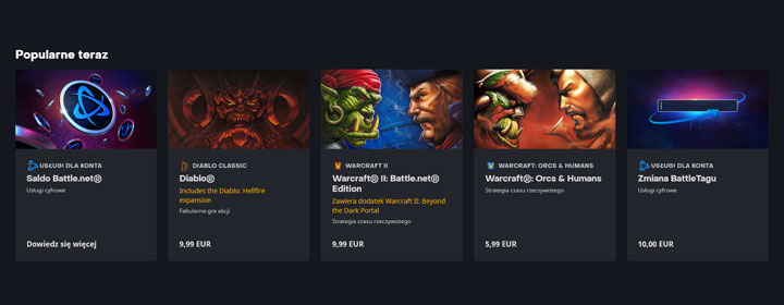 Źródło fot. Battle.net. - Diablo 1 i pierwsze odsłony Warcrafta dostępne w Battle.net. Z miejsca wzbudziły zainteresowanie - wiadomość - 2024-01-30