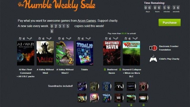 Promocja dobiegnie końca 12 września o godzinie 20:00. - Nowe The Humble Bundle z grami Arcen Games - m.in. AI War: Fleet Command, Skyward Collapse i Shattered Haven - wiadomość - 2013-09-06