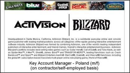 Początek polskiego oddziału Activision Blizzard? - ilustracja #1