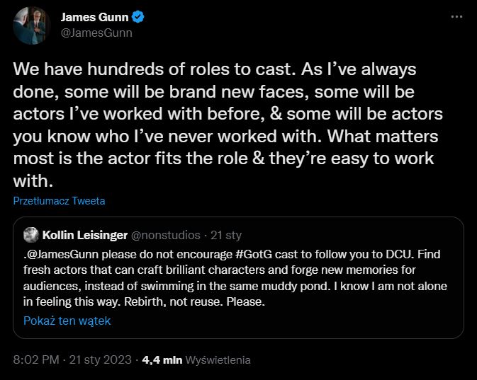 James Gunn skrytykowany za chęć obsadzenia aktorów z Marvela w filmach DC - ilustracja #1