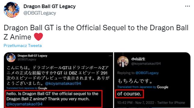 Scenarzysta Dragon Ball potwierdza, że GT to sequel Dragon Ball Z - ilustracja #1