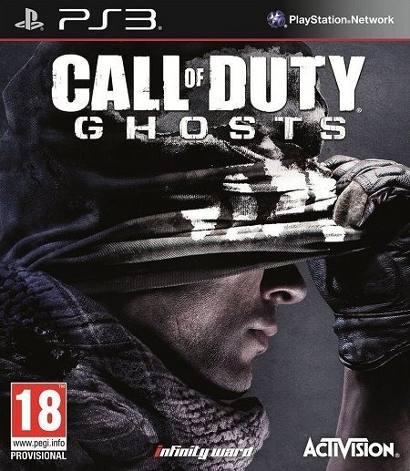 Okładka Call of Duty: Ghosts w wersji na konsolę PlayStation 3.