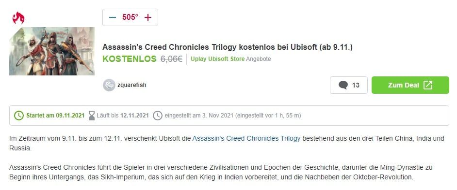 Assassins Creed Chronicles: Trilogy na PC za darmo od Ubisoftu - ilustracja #1