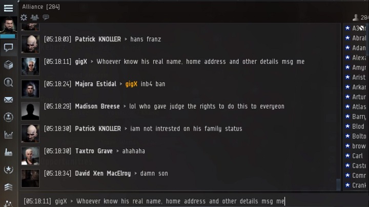 Lider CO2 nie był zadowolony ze zdrady The Judge, a blokada konta raczej nie poprawiła jego nastroju. - EVE Online z największą zdradą w historii gier wideo - wiadomość - 2017-09-14