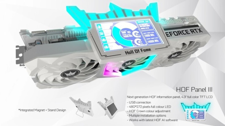 Taki RTX 3090 to przesada? Oto karta graficzna z wbudowanym monitorem - ilustracja #1