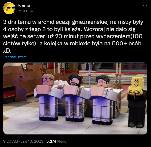 Wirtualne msze w Roblox to nowy trend, za którym trudno nadążyć - ilustracja #1