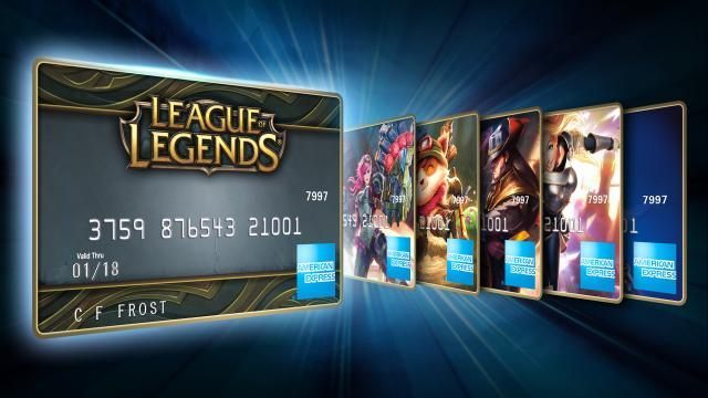 Karty debetowe z motywami z League of Legends były jedną z konsekwencji współpracy American Express z Riot Games. - Dane na temat filmów poświęconych grom - YouTube najpopularniejszy, Twitch najbogatszy - wiadomość - 2015-07-10