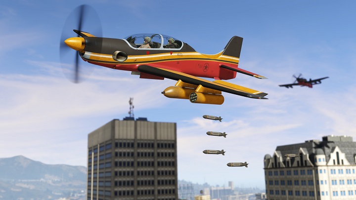 Maszyny latające główną atrakcją GTA Online: Smuggler's Run. - Grand Theft Auto Online z zabawą w przemytnika i trybem w stylu Playerunknown's Battlegrounds - wiadomość - 2017-08-29
