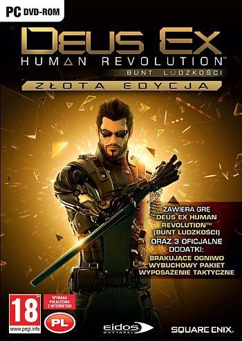 Okładka Złotej Edycji Deus Ex: Bunt Ludzkości oraz nowa data premiery - ilustracja #1