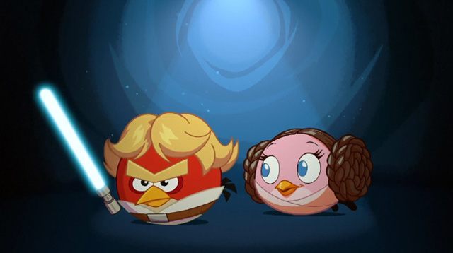 Luke i Leia w Angry Birds Star Wars - 2012-10-30