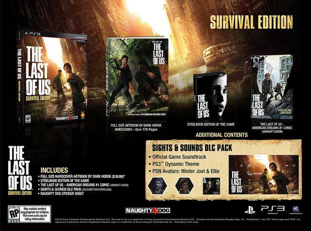 Sprzedawana na terenie Ameryki Północnej The Last of Us Survival Edition. - The Last of Us – edycje kolekcjonerskie dla USA i Europy ujawnione i potwierdzone - wiadomość - 2013-01-23