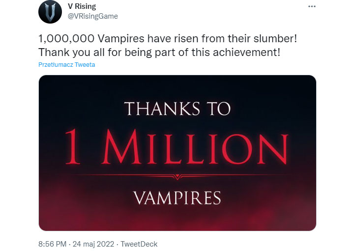 Uczta miliona wampirów. V Rising dominuje na Steam - ilustracja #1