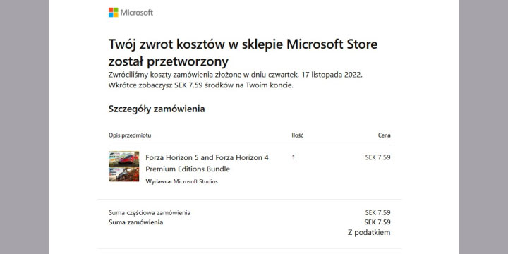 Nici z taniej Forzy, Microsoft cofa zakup za nieco ponad 3 zł - ilustracja #1