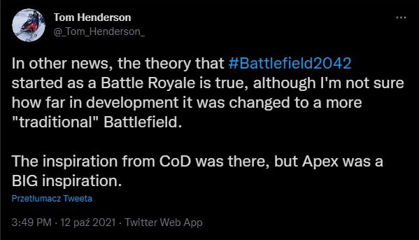 Battlefield 2042 miał podążać za modą, mógł być innym typem gry - ilustracja #1