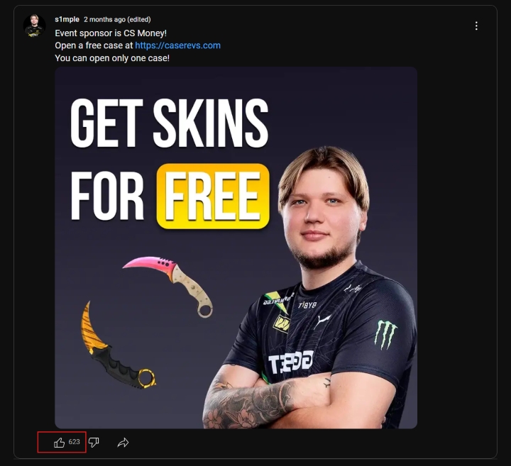 Fałszywa akcja promocyjna rozpowszechniana jest na YouTube. Źródło: Silent Push