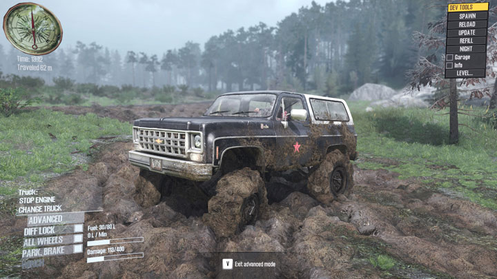 Najnowsza wersja moda opatrzona została numerem 1.4. - Spintires MudRunner - nowa wersja moda upiększającego tekstury - wiadomość - 2018-12-27