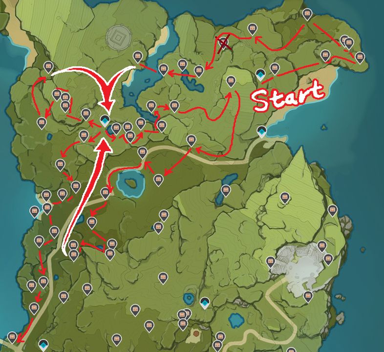 Genshin Impact - ta mapa ułatwia grind skrzyń - ilustracja #2