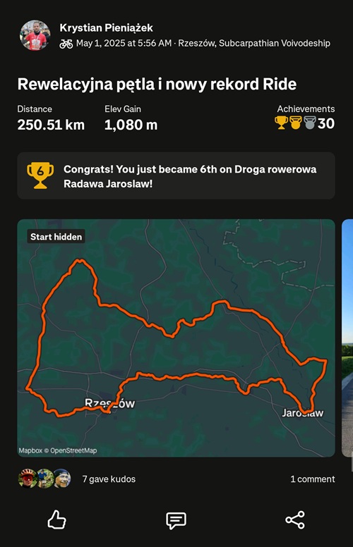 Garmin Connect wygląda na tle Stravy niczym miasto duchów. Źródło: własne.