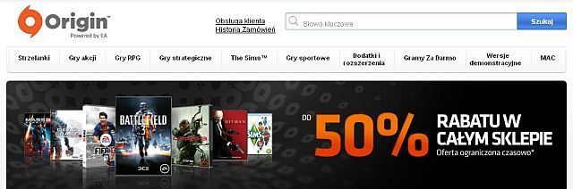 Do 50% rabatu w sklepie Origin. - Wiosenna promocja na Origin (m.in. Assassin’s Creed III, Crysis 3, Dead Space 3, Far Cry 3 i FIFA 13) - wiadomość - 2013-03-15