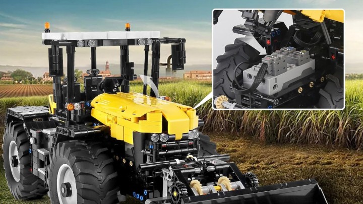 Źródło: Mould King; materiały promocyjne - Ten zestaw to idealne wprowadzenie do zabawy przed premierą Farming Simulatora 25. Liczącego ponad 2500 elementów modelu traktora i maszyn rolniczych pozazdrościć może nawet LEGO - wiadomość - 2024-07-11