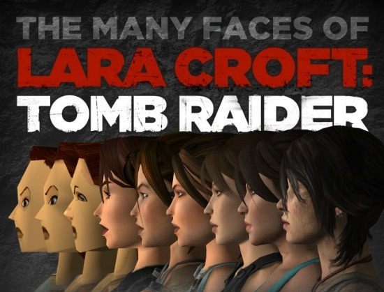 Lara Croft to kobieta o wielu twarzach. - Ewolucja Lary Croft na przestrzeni lat - wiadomość - 2014-01-21