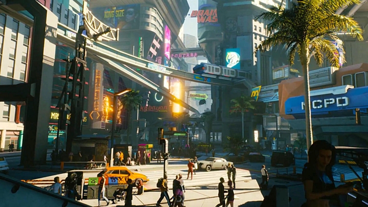 Night City jest duże i mocno zaludnione za dnia, ale ludność przerzedza się trochę wieczorami. - Cyberpunk 2077 zapewni co najmniej 100 godzin rozgrywki. Rozmiar świata robi wrażenie - wiadomość - 2018-08-31