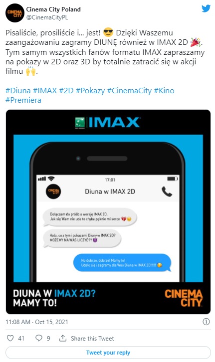 Diuna w Imax 2D i 3D - operator kin wysłuchał próśb fanów - ilustracja #1