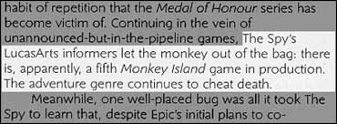 Szpiedzy donoszą – LucasArts tworzy Monkey Island 5 - ilustracja #1