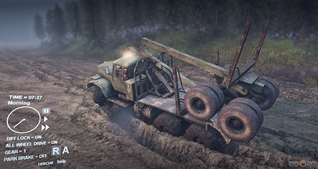 Spintires zostanie wydany w Europie i Rosji w zlokalizowanych wersjach. - Spintires wyjdzie w Europie i Rosji – gra o ciężarówkach otrzyma zlokalizowane wersje - wiadomość - 2013-07-04