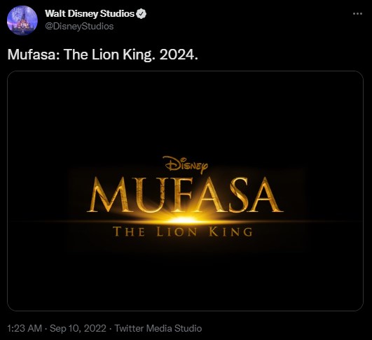 Prequel Króla Lwa przedstawi Mufasę jako zagubione, samotne lwiątko - ilustracja #1