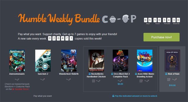 Promocja dobiegnie końca 8 maja o godzinie 20:00. - Awesomenauts, Orcs Must Die! 2, Sanctum i inne w nowej promocji The Humble Weekly Bundle - wiadomość - 2014-05-02