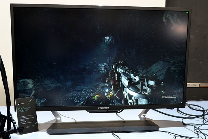 Nowy monitor Predator CG43K P oferuje specyfikacje ekranu do gier w rozmiarze telewizora. - Acer Predator Helios 700 z wysuwaną klawiaturą - wiadomość - 2019-04-12